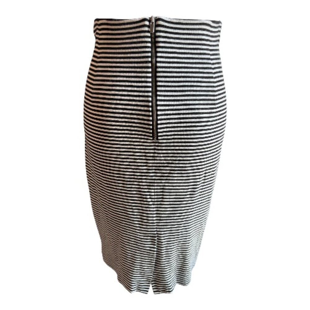 Banana Republic Black White Striped Pencil Skirt Size 2 (2372) - Picture 3 of 3